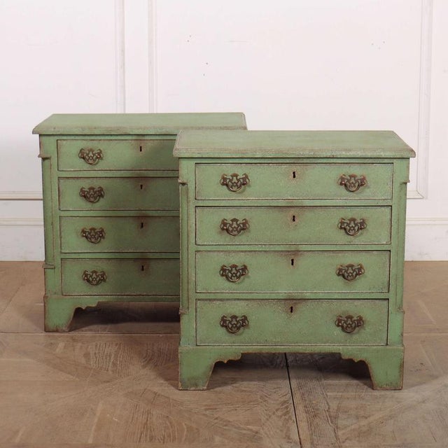 Georgian Style Beside Chests, 1920s, Set of 2 For Sale - Image 10 of 10