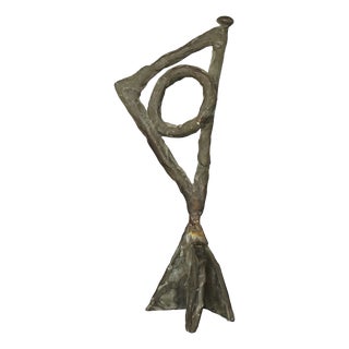 Miniature Abstract Bronze Sculpture, 1988 For Sale