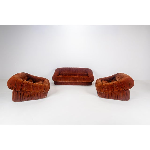 Piumino seating set, designed by De Pas, D’Urbino & Lomazzi for Dall’Oca. Produced in Italy – 1970’s A truly exceptional...
