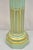 Antique French Empire Neoclassical Green & Gold Painted Wooden Column Pedestal For Sale - Image 4 of 13