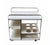 Mid-Century Modern Chrome and White Laminate Serving Trolley, Italy, 1970s For Sale - Image 3 of 8