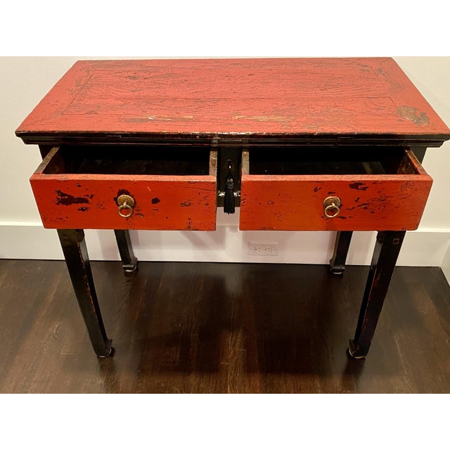 19th Century Antique Chinese Altar Table or Small Desk For Sale - Image 5 of 15