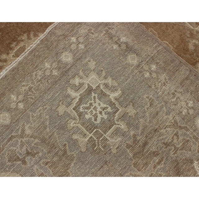 Keivan Woven Arts-Vintage Turkish rug with neutral and earth tones and color palette in a large scale all-over design, rug...