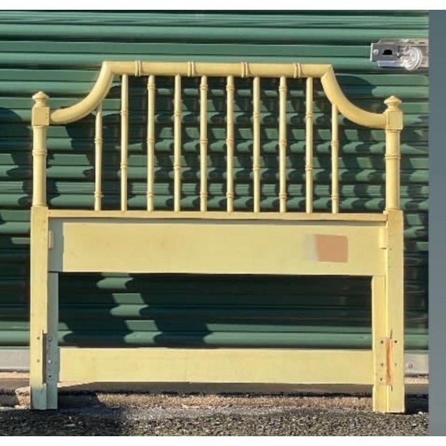 Thomasville faux bamboo twin headboards in original vintage condition.