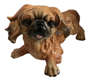 Mid 20th Century Large Goebel Pekingese Dog Figurine, West Germany