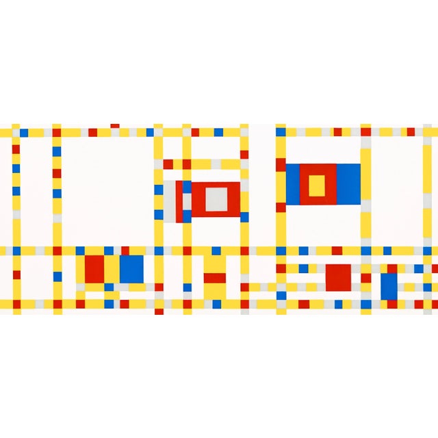 Piet Mondrian 1967 Piet Mondrian "Broadway Boogie Woogie" Serigraph For Sale - Image 4 of 7
