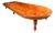 Vintage Extendable Burr Walnut Dining Table, 1990s For Sale