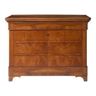 Early 19th Century Restauration Walnut Commode For Sale