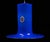 Mid-Century Modern 1960s Mid-Century Modern Blue Lattimo Pendant Lamp by Alessandro Pianon for Vistosi For Sale - Image 3 of 8