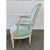 Wood A French Country Classic | Louis XVI Fauteuil in Soft Celadon Velvet For Sale - Image 7 of 10