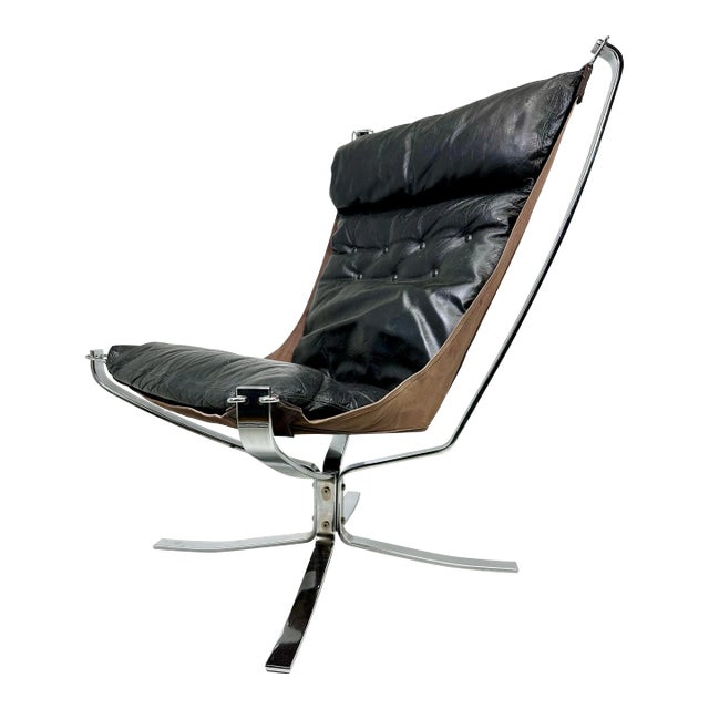 1970s High Back Falcon Chair by Sigurd Ressel For Sale