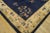 Exceptional Navy Blue Background and Light-Yellow Border With Floral Design Antique Chinese Rug For Sale - Image 4 of 9