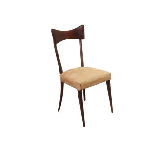 Vintage Chair in Stained Beech, 1950s For Sale