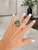 1990s Bold 18k Yellow Gold Tsavorite & Diamond Pavé Dome Ring, Size 6 For Sale - Image 14 of 14