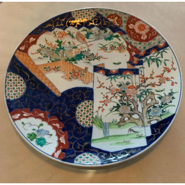 Mid 19th Century Meiji Japanese Porcelain Imari Charger For Sale In Los Angeles - Image 6 of 13