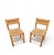 Vintage French Pine Dining Chairs, 1950s, Set of 2 For Sale - Image 3 of 18