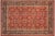 Burnt Orange Shabby Chic Agra Tabriz Pak-Persian Red/Blue Wool Rug - 9'2'' X 12'3'' For Sale - Image 8 of 9