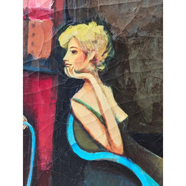 David Adickes "Two Boys with Blonde and Guitar" Modern Abstract Cubist Figurative Portrait, 1980s For Sale - Image 11 of 11