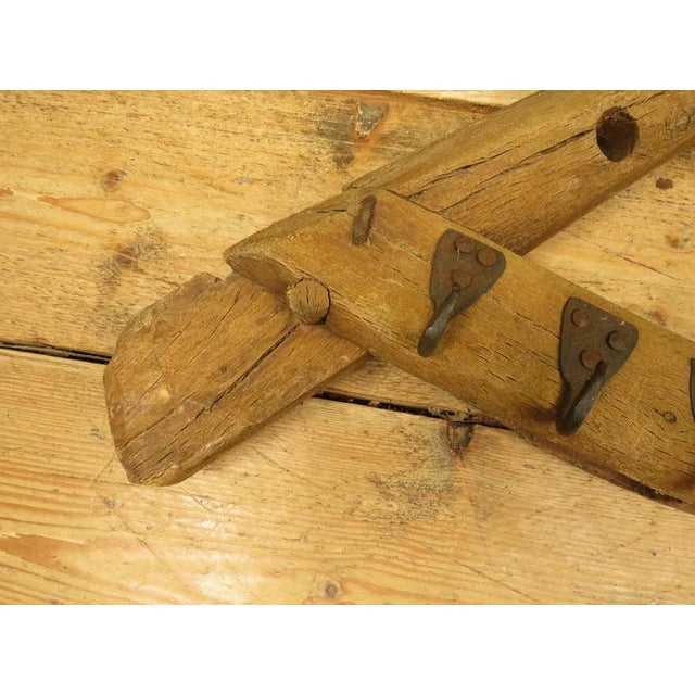 Rustic Primitive Wooden Farming Hooks For Sale - Image 4 of 12