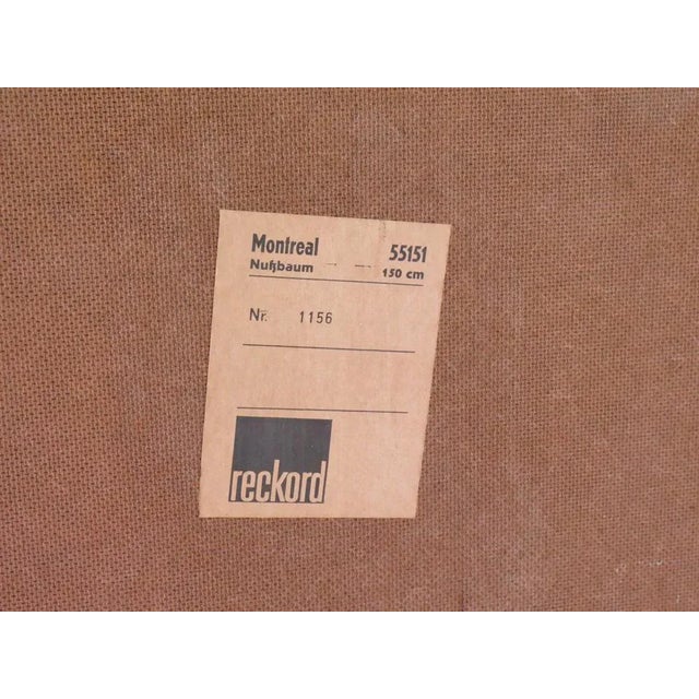 Mid-Century Walnut Model Montreal Sideboard by Reckord Möbel, 1960s For Sale - Image 9 of 10