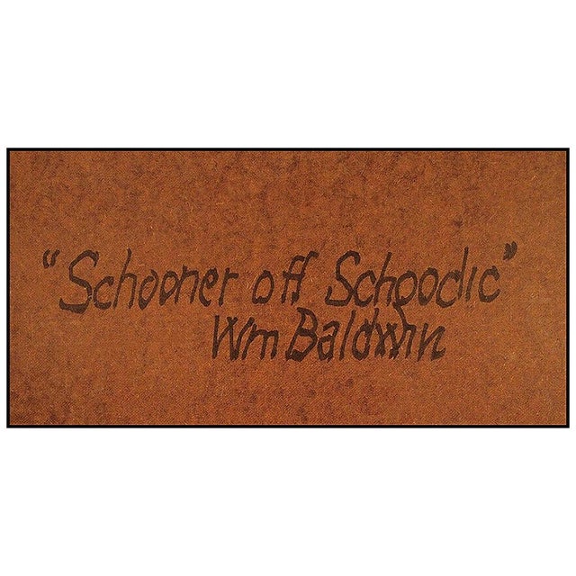 A Schooner off Shoodic, William E Baldwin For Sale - Image 4 of 5