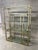 Milo Baughman Milo Baughman Style Brass and Glass Etagere For Sale - Image 4 of 6