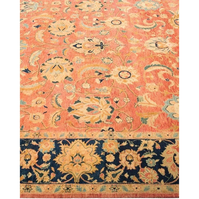 Solo Rugs Mogul, One-of-a-Kind Hand-Knotted Area Rug in Orange, 6' 1" x 9' 2" For Sale - Image 4 of 8