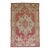 Antique Zabihi Collection Watermelon Red Oushak Rug - 4'2" x 6'9" For Sale