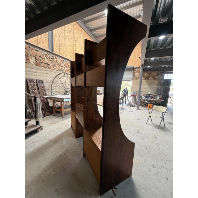 Gerald McCabe Sculptural Modular Library Wall Unit Desk Gerald McCabe Mid Century Modern For Sale - Image 4 of 15