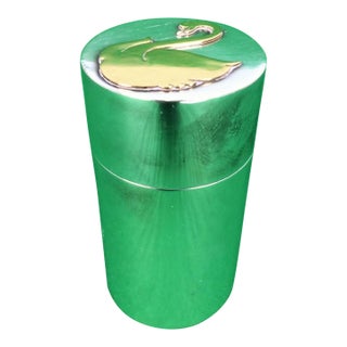 Mid 20th Century Hermès Swan Cylindrical Lighter For Sale