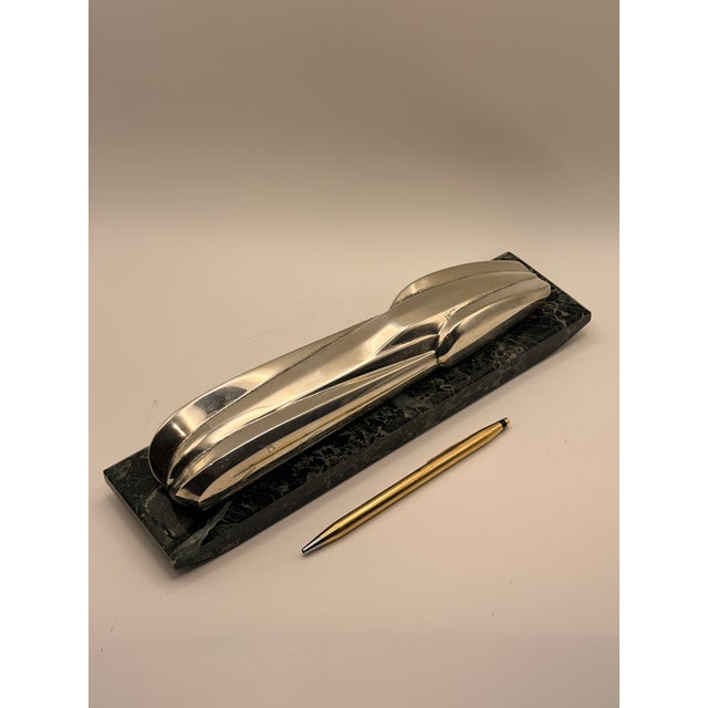 Mid-Century Modern Emmanuel Zurini Sterling-Silver Pebble Beach Concours D’Elegance Trophy (1998) For Sale - Image 3 of 5