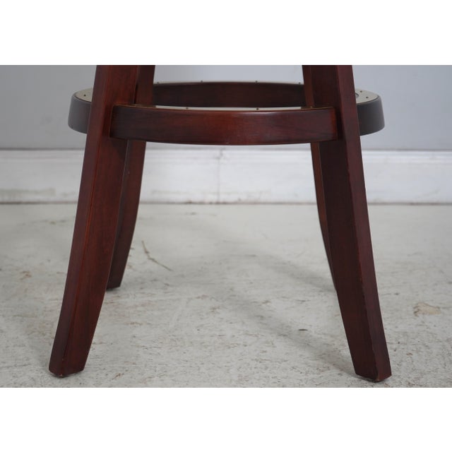 Set of 5 Mikhail Darafeev Mahogany Bar Stools For Sale - Image 9 of 18