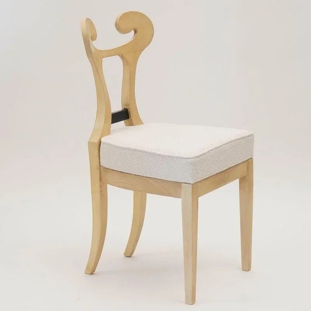 Biedermeier White Eclectica Dining Chairs from Silvio Piattelli, Set of 8 For Sale - Image 15 of 18