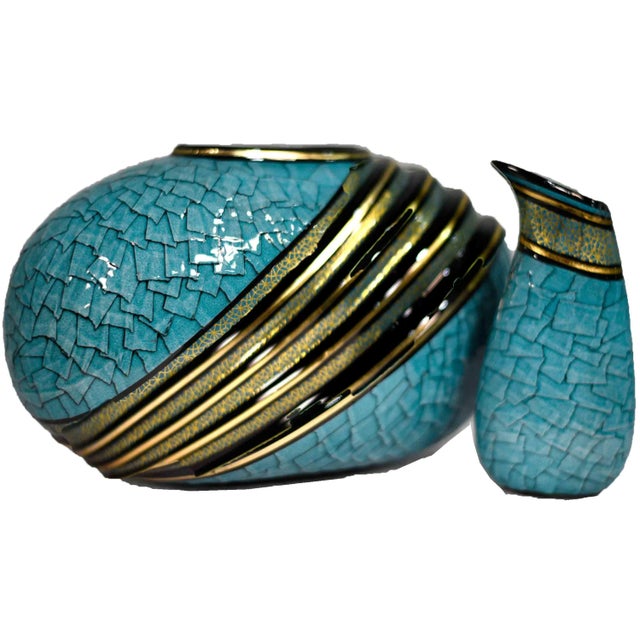 Contemporary Art Deco Revival Decorative Vase and Vessel For Sale - Image 13 of 13