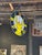 Canary Yellow Vintage Art Deco Enamel Sign, Elks Club B.P.O.E., Two-Sided, 30-Inch For Sale - Image 8 of 8