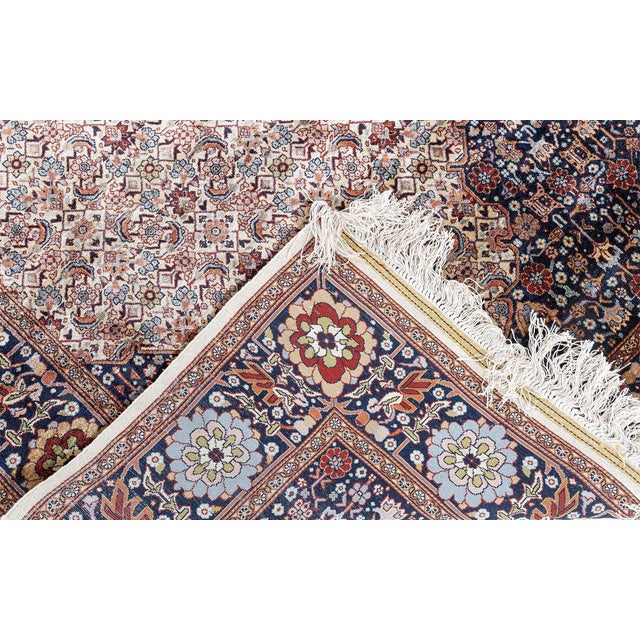 Doris Leslie Blau Small Vintage Egyptian Handmade Silk Rug For Sale - Image 9 of 9