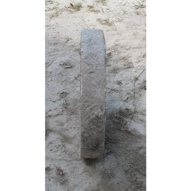 Contemporary 1930s Granite Mill Water Fountain Stone 6 For Sale - Image 3 of 7