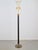 Vintage neoclassic green leather floor lamp gold 1920 This is a neoclassical metal floor lamp covered with green leather....