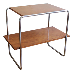 Modernist Tubular Steel Side Table in the style of Marcel Breuer for Kovona, 1920s