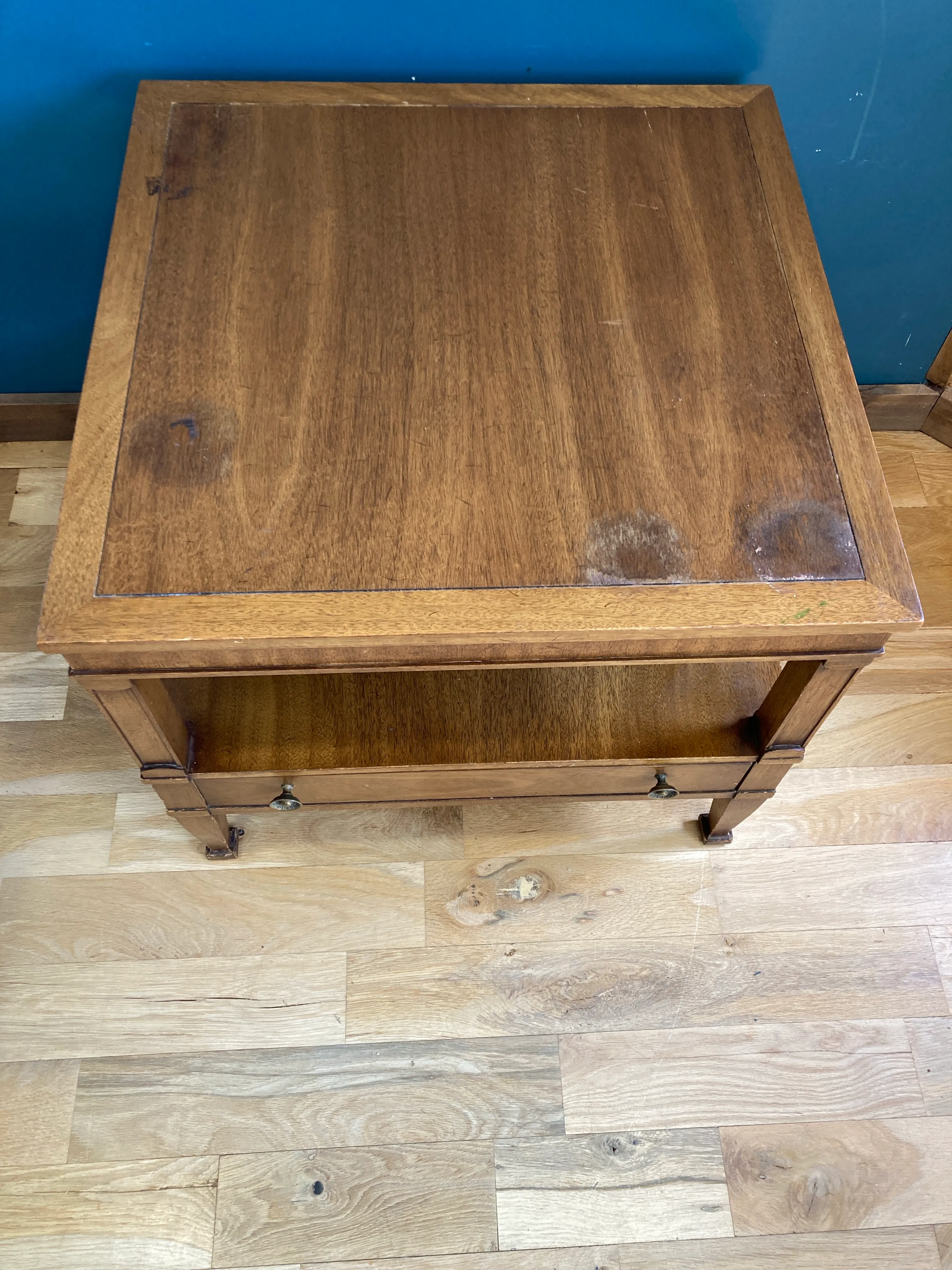 Midcentury Drexel Triune Side Table With Drawer | Chairish