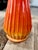 Vintage Le Smith Bittersweet Ribbed Amberina Swung Vase - Mid Century Modern - 26” H For Sale - Image 4 of 8
