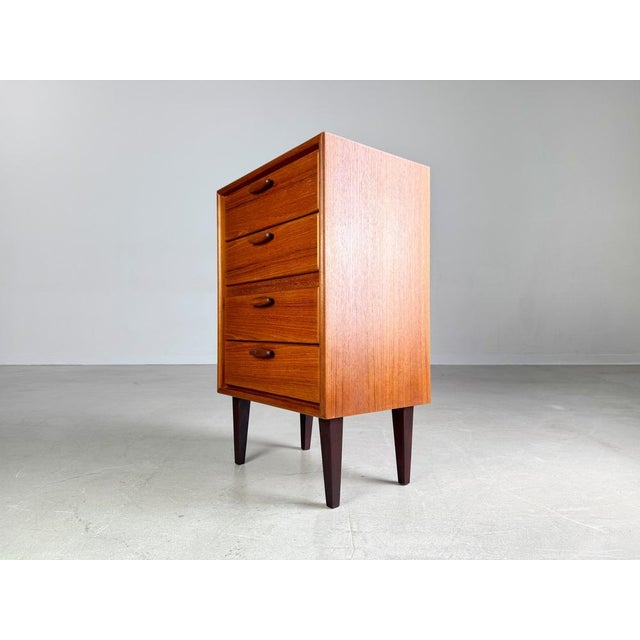 Mid-Century Bedside Chest of Drawers in Teak from Heinrich Riestenpatt RT Möbel For Sale - Image 4 of 7