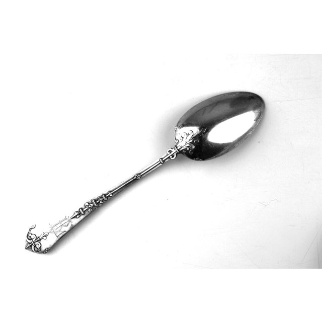 Antique Silver Tea Spoons, 1900s, Set of 12 For Sale - Image 6 of 12