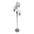 Vintage 1970s Mid-Century Modern Sonneman “Waterfall” Cascading Globe Floor Lamp in Chrome For Sale