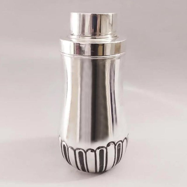 Silver Stainless Steel Cocktail Shaker by Aldo Tura for Macabo, 1950s For Sale - Image 8 of 8