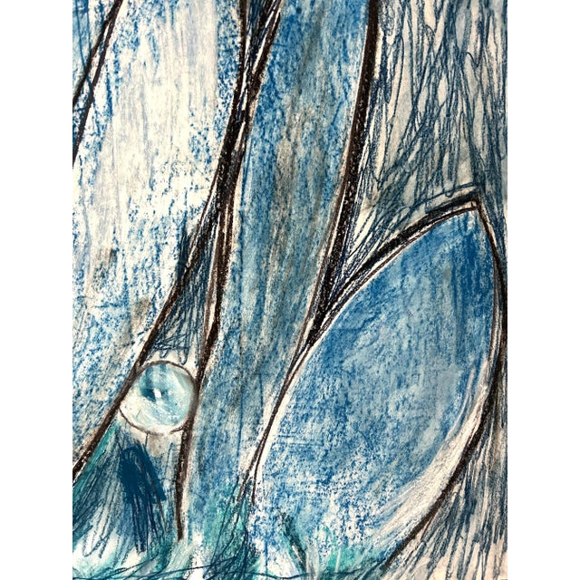 Original pastel drawing on paper by Erik Sulander. Unframed, signed on reverse. Matte and framing not included, shown as...