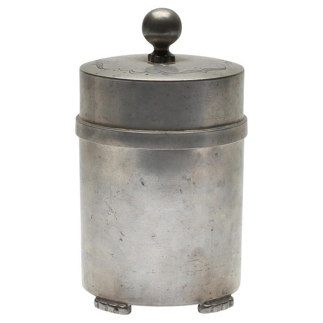 Swedish Art Deco Pewter Lidded Box from Svenskt Tenn, 1936 For Sale - Image 10 of 10