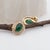 Green Emerald Stud Earrings W Earth Mined Diamonds in Solid 14k Yellow Gold Oval - 2 Pieces For Sale - Image 8 of 8
