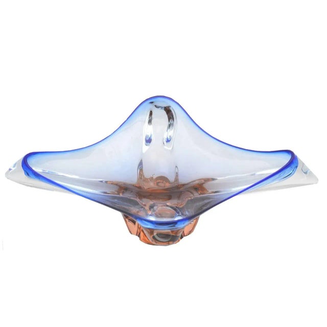 Mid-Century Modern Vintage Large Archimede Seguso Murano Centerpiece Bowl For Sale - Image 3 of 3