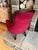 1960s Vintage Red Velvet Children / Dog Grandfathers Chair For Sale - Image 5 of 11